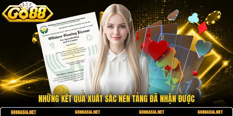 Những kết quả xuất sắc nền tảng đã nhận được